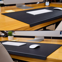 Tapis de bureau pliable en PU avec protection coudes et poignets, grand tapis de souris, tapis de bureau pour ordinateur portable, tapis de souris gaming, tapis de table, coussin