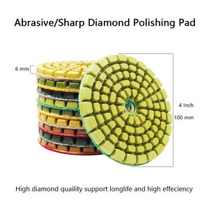 研磨パッド4インチ,ダイヤモンド研磨パッドセメントコンクリート床研削用 - Product Image 2