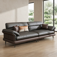 Canapé d'Accueil Liyu de Luxe Moderne en Bois Massif et Similicuir Trois Places Rembourré en Éponge pour Bureau de PDG, Hôtel et Salon Exécutif