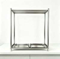 Support de cuisson de table en acier inoxydable 304 robuste à un seul niveau, capacité de charge de 60 kg, finition polie, pour présentation commerciale de canards