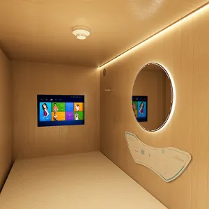 Giường Khách Sạn thiết kế hiện đại đơn giản giường ngủ khách sạn gỗ rắn giường viên nang