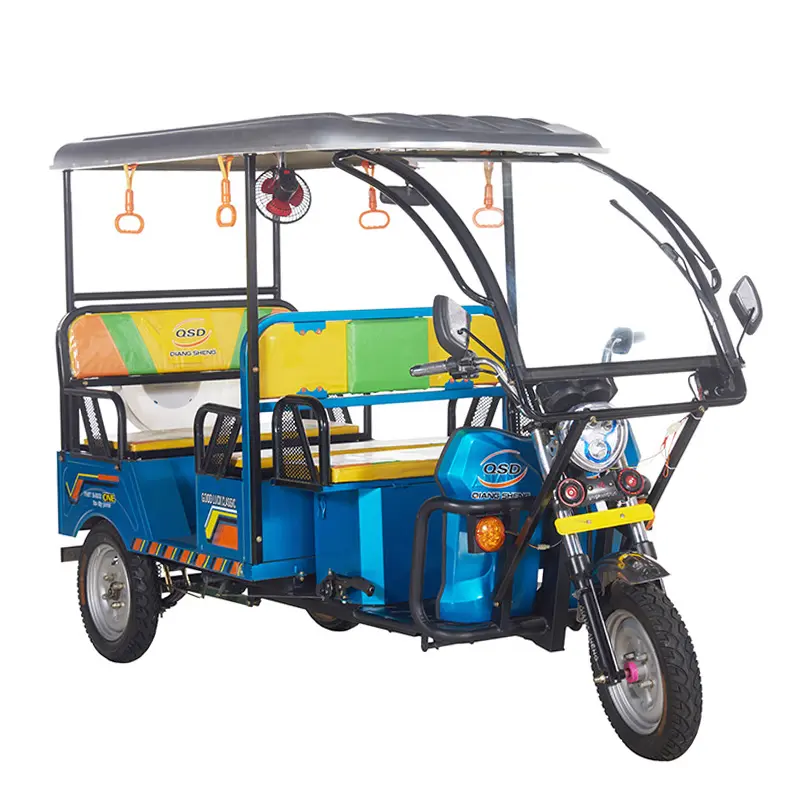 Bajaj-triciclo eléctrico de tres ruedas, vehículo de pasajeros de la India, Tuk, para Taxi