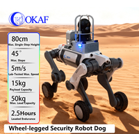 Autonomer Patrouillen-Roboterhund Ausgestattet mit 4G-Netzwerk Wärmebildkamera Vierbeiniger Roboterhund