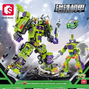 103081-086 Mecha Transformer Hercules 6-en-1 Jouet de construction pour garçons Blocs de construction en plastique <span class=keywords><strong>Robot</strong></span> à assembler - Product Image 6
