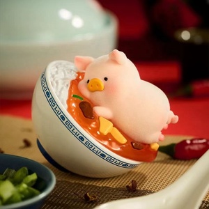 Nouveauté 2026 – Boîte de 8 figurines authentiques <span class=keywords><strong>Lulu</strong></span> <span class=keywords><strong>la</strong></span> cochonnette, série <span class=keywords><strong>Lulu</strong></span> Little Restaurant, figurines miniatures en PVC, jouets décoratifs adorables - Product Image 2