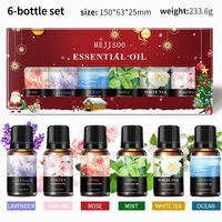 Set Hadiah Natal Minyak Esensial Aromaterapi Larut Air Terlaris - Set Minyak Esensial Pewangi Udara 6 Buah