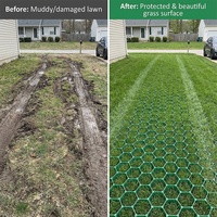 Stabilisation des routes, pavés en plastique HDPE de 500 mm * 500 mm * 50 mm, pavés pour allée, grille de sol, gravier pour la pose de dalles de béton