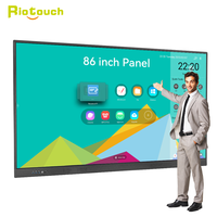 Tableau interactif Riotouch 86 pouces, écran tactile intelligent, prix économique, tableaux blancs pour projets scolaires et appels d'offres