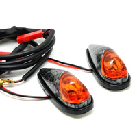 Evrensel Yüksek Güçlü LED Yan Sinyal Lambaları Damla Şeklinde Motosiklet Scooter Spor Bisiklet Modifiye Sinyal Lambaları