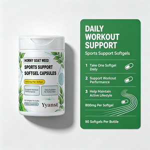 Extrait naturel de Horny Goat Weed 800mg, gélules de soutien sportif, 90 pièces, améliore l'endurance et l'énergie, complément alimentaire quotidien à base de plantes - Product Image 6