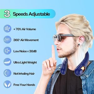 Enfriador de Cuello Inteligente con Pantalla, Carga USB, Flujo de Aire por Turbina, Flexible, Silencioso, Portátil, para Deportes y Correr, Venta al Por Mayor de Fábrica - Product Image 2