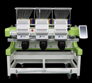 Machine à broder automatique FUJA à 3 têtes, similaire à la machine à broder industrielle informatisée multi-têtes Brother, <span class=keywords><strong>pour</strong></span> casquettes et t-shirts - Product Image 5