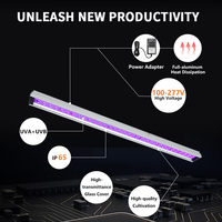 Barre lumineuse LED UV en aluminium IP65 personnalisée 30W avec spectre complet pour la culture hydroponique et le soutien de la floraison