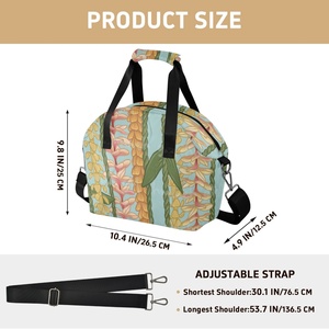 Hawaiian Puakenikeni <b>Lei</b> Design Insulated Lunch Bag with Adjustable Strap Custom Cooler Tote Bags for Work School Picnic Travel - Product Image 3