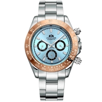 PAULAREIS RL01 mode luxe hommes montre mécanique belle bande en acier inoxydable 3 cadrans automatique remontage automatique montre-bracelet décontractée