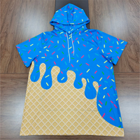 Ensemble de maillots personnalisés à manches courtes pour jeunes, motif goutte de crème glacée, pour activités de plein air, baseball, softball et entraînement