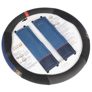 Kit Red Bull Racing: Coprivolante + Cuscinetti per Cinture di Sicurezza, Comfort e Stile Sportivo - Product Image 5