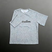 T-shirt décontracté pour homme 100% coton respirant, poids du tissu 230 grammes, avec logo personnalisé