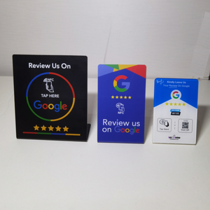 Supporto da Tavolo NFC Personalizzabile Impermeabile ISO 14443A per Recensioni Google <span class=keywords><strong>YouTube</strong></span>, Codice <span class=keywords><strong>QR</strong></span>, Controllo Accessi RFID, PVC Personalizzato - Product Image 6