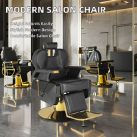 Fauteuil de Salon Professionnel Moderne pour Coiffeur et Barbier, Mobilier Commercial de Qualité Salon de Beauté