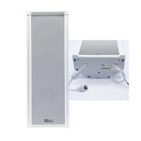 Altavoz de Columna IP-20SK III de 20W con PoE y SIP, Carcasa de Aluminio Resistente a la Intemperie para Sistemas de PA en Exteriores e Intercomunicadores de Emergencia