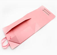 Boîte cadeau en carton pliable avec logo personnalisé, boîte en papier magnétique de luxe avec couvercle, emballage cadeau haut de gamme
