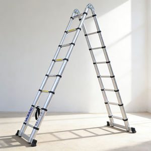 Échelle télescopique double en alliage d'aluminium de style industriel pour l'ingénierie et l'usage domestique - Product Image 3