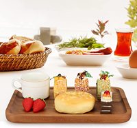 Plateaux de service en bois ronds, carrés et rectangulaires pour bar, café, fête, plat, collation, nourriture, thé, fruits, plateau à fromage