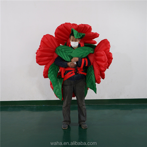 Accessoires de fête de rue <span class=keywords><strong>Waha</strong></span> Art, défilé de cirque, échasses, performance, costume de fleur de rose gonflable, pompe à air électrique 8-10 pieds - Product Image 3