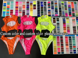 2025 뜨거운 판매 도매 비치웨어 섹시한 여자 의류 뜨거운 끈 팬티 비키니 원피스 중공 수영복 - Product Image 6