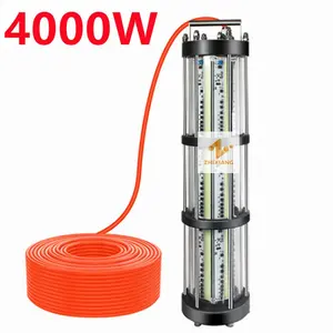 Luz de pesca subaquática de alumínio 3000w 4000w, aço inoxidável