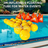 Tube flottant gonflable en PVC AirTight de 3 m de long pour événements aquatiques, capacité 5-10 passagers