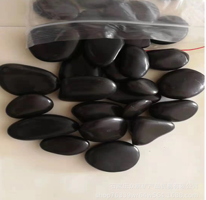 Large Selling Black <strong>Round</strong> <strong>Stones</strong>,Natural <strong>River</strong> <strong>Stones</strong>,Black High Polished <strong>Round</strong> <strong>Stones</strong> for Outdoor Garden Decoration Use - Product Image 4