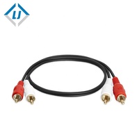 Câble audio 2 à 2 mâles RCA, ligne jack de haute qualité, prix d'usine, nouveau