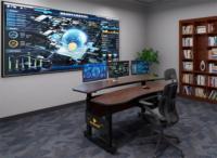 Console de Salle de Contrôle Kesino, Vente Directe Usine, Panneau HPL Bois, Bureau Ergonomique Réglable en Hauteur, Mobilier de Bureau