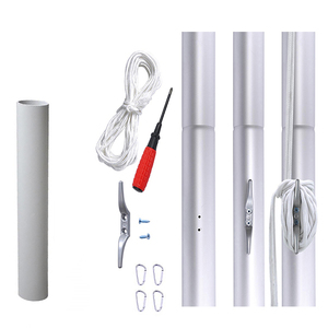 Zware Hoge Hardheid Aluminium Vlaggenmast Outdoor Vlag Paalkits Staan Voor Commerciële Huistuin - Product Image 2