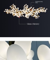 Lustre de luxe pour immeuble duplex, grand luminaire d'escalier de loft, villa, salon, hall d'entrée, bureau de vente, lampe feuille de Ginkgo