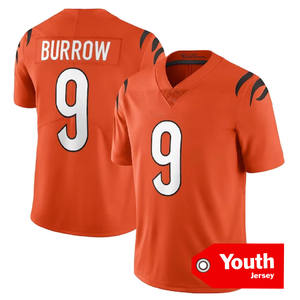 2025 giovani Cincinnati maglia Football americano 1 Chase 9 BURROW 5 Higgins cucito maglia limitata gioco di Football americano - Product Image 3