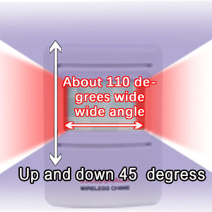 مستشعر حركة لا سلكي سلبي للأشعة الحمراء كاشف الحث الأمن الجرس - Product Image 3