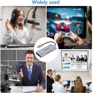 Tarjeta de Captura USB 3.0 a HDMI QGeeM, Dispositivo de Grabación de Video y Audio con Doble HDMI y 5 Puertos, 1080P 60fps HD Streaming Media - Product Image 5