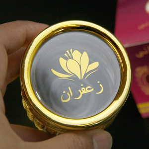 Sang Trọng Vàng chai thủy tinh nghệ tây bao bì container cho Iran nghệ tây bao bì - Product Image 4