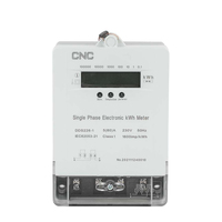 Meteran Listrik Elektronik Kwh Satu Fasa 2 Kawat Din Rail Amperemeter AC IP54