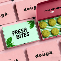 Emballage de Dessert de boîte en carton de papier ondulé écologique pour des petits pains de cannelle de chocolat de pâtisserie pour l'expédition de cadeau de casse-croûte