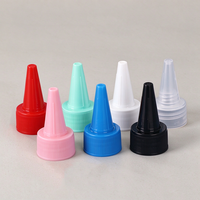 Bouchon à bec verseur blanc en PP 20-410, à visser, anti-déversement, en plastique, pour flacons cosmétiques