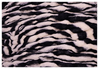 Plaid en fausse fourrure plissé motif zèbre |   Couverture en peluche à imprimé léopard, douce et chaude pour l'hiver, originale HUGS