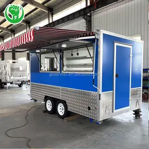 Donut Food Trailer Bbq Concession Trailer With Porch For Sale