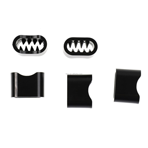 Attache de sécurité pour bracelet à glissière unidirectionnelle, boutons-pression non réutilisables, attaches rapides jetables, anneaux en plastique cylindriques à barbelures personnalisés - Product Image 1