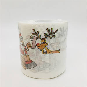 Wholesale Custom Large Color Print <b>3</b> <b>Ply</b> <b>Toilet</b> Paper High Quality Virgin Pulp Absorbent and Customizable - Product Image 1