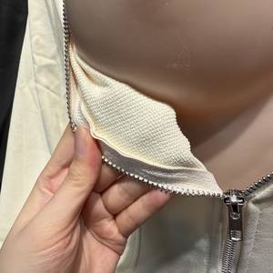 <span class=keywords><strong>Abito</strong></span> Aderente Casual con Zip Comeluckin, Tinta Unita, Maniche Lunghe, Vita Stretta, Sexy per Donne - Product Image 3