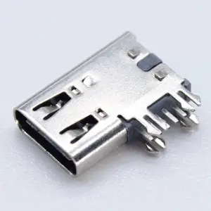 Xyfwcn 6针数据Type-C连接器Usb Pcb焊接a型24pin Usb端口母Pcb Usb连接器